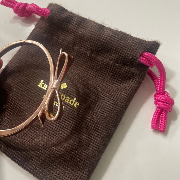 Kate Spade Rose Gold Bow Bangle - Picture 2 of 4